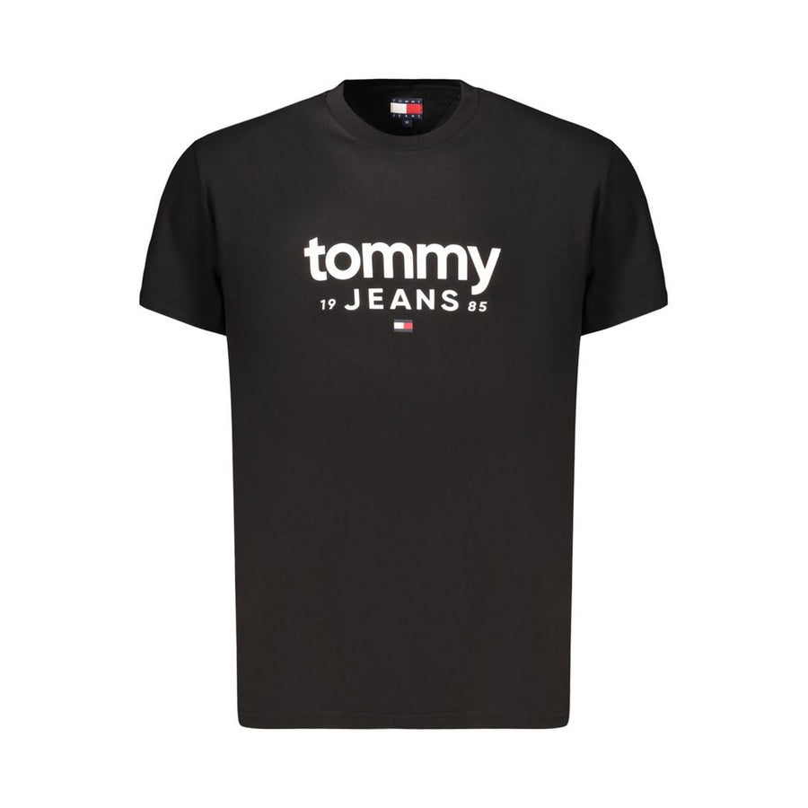 Tommy Hilfiger Black Cotton Mens T-Shirt