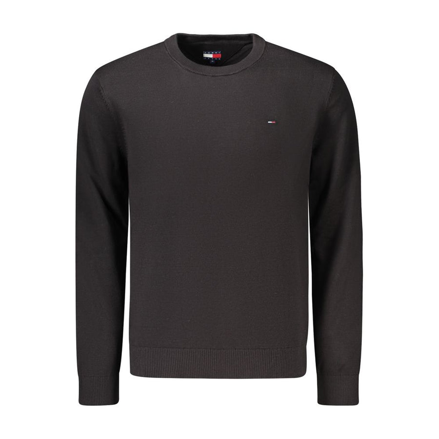 Tommy Hilfiger Black Cotton Men's Sweater