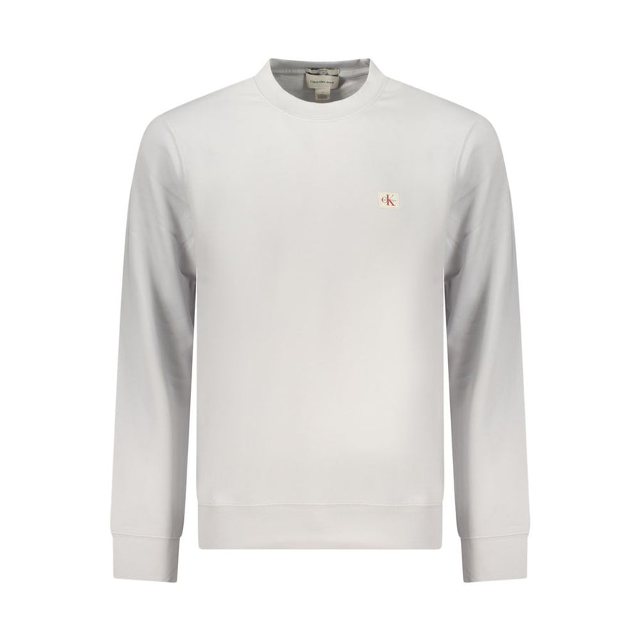 Calvin Klein Gray Cotton Men Sweatshirt