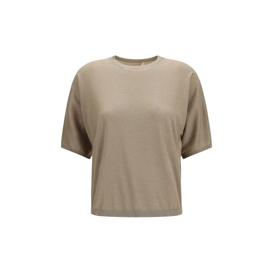 Brunello Cucinelli Beige Cashmere T-Shirt