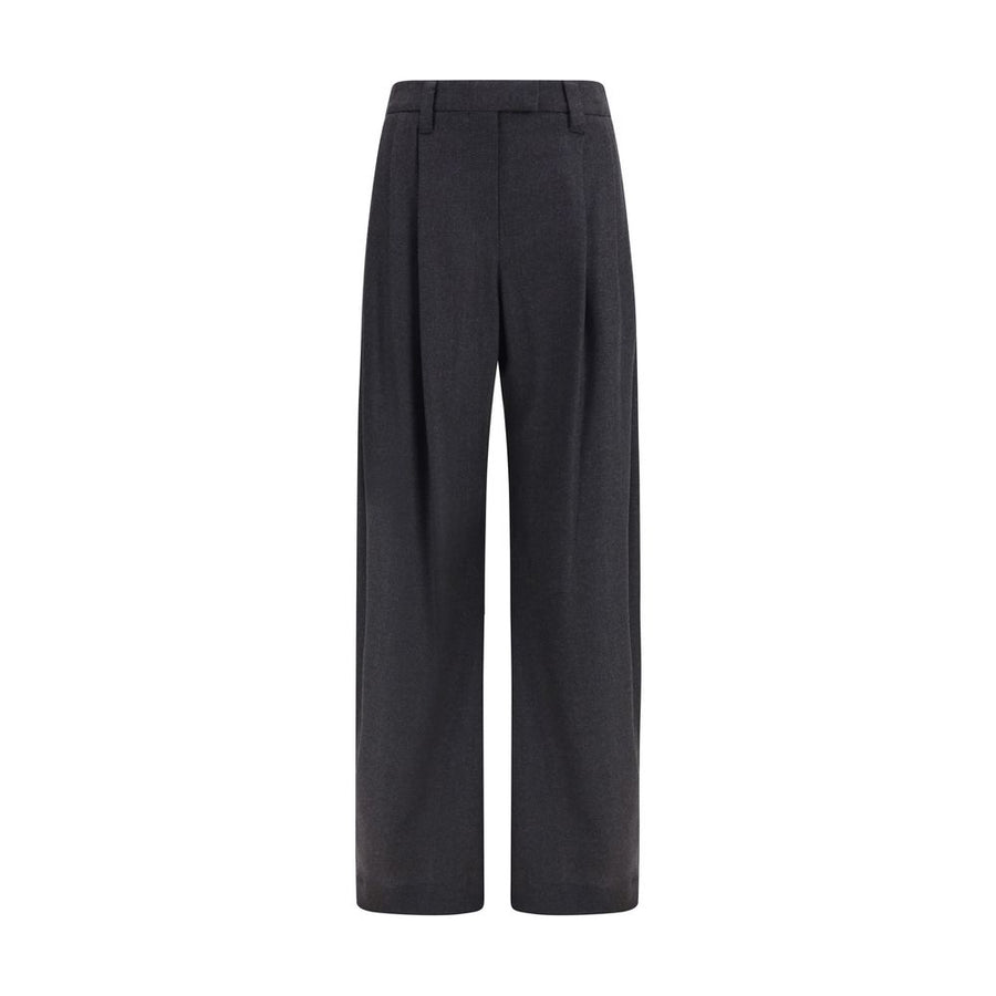 Brunello Cucinelli Gray Wool Oves Aries Dress Pants