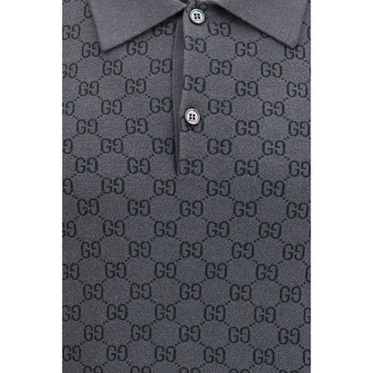 Gucci Gray Wool Oves Aries Polo Shirt