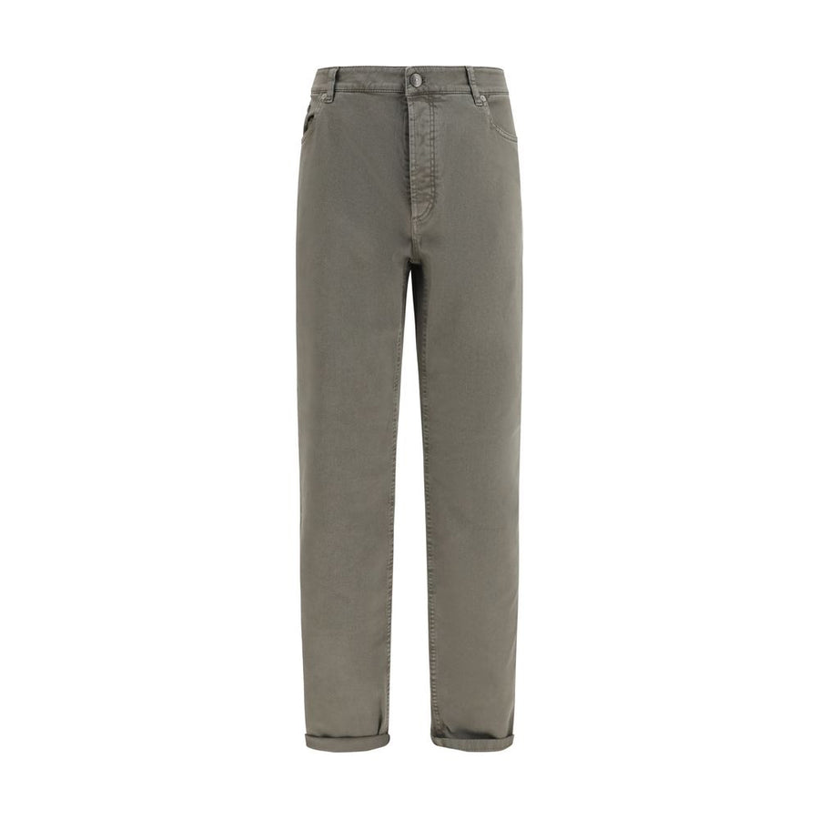 Brunello Cucinelli Bicolor Cotton Jeans Denim