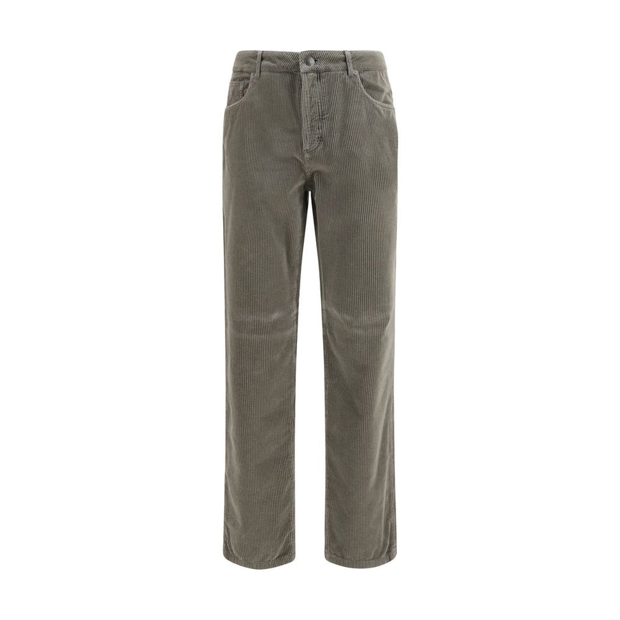 Brunello Cucinelli Bicolor Cotton Casual Pants