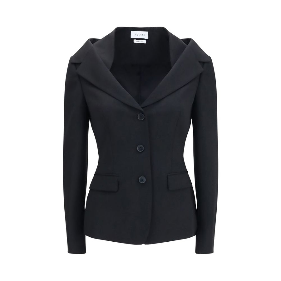 Alexander McQueen Black Wool Oves Aries Full-Length Jacket