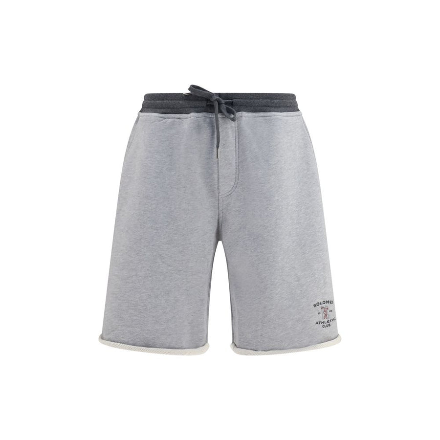 Brunello Cucinelli Gray Cotton Bermuda Shorts