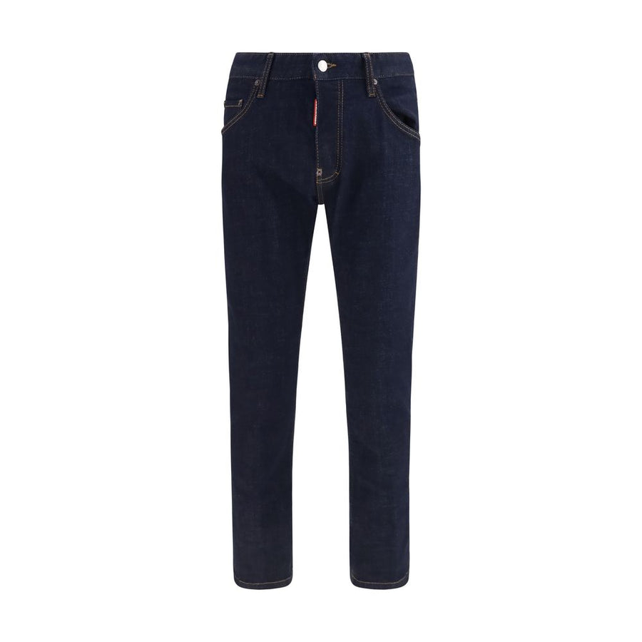 Dsquared² Blue Cotton Slim Fit Jeans