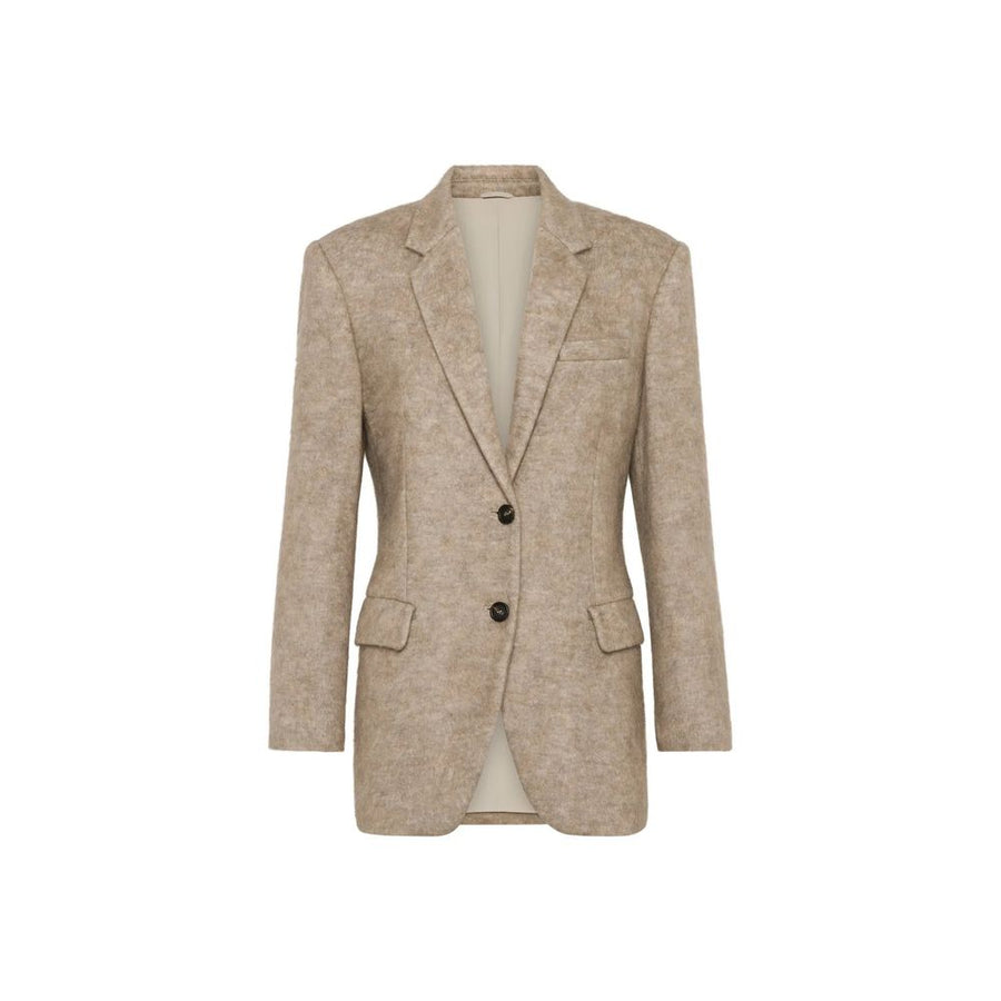 Brunello Cucinelli Beige Cashmere Blazer