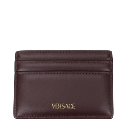 Versace Brown Leather Cardholder