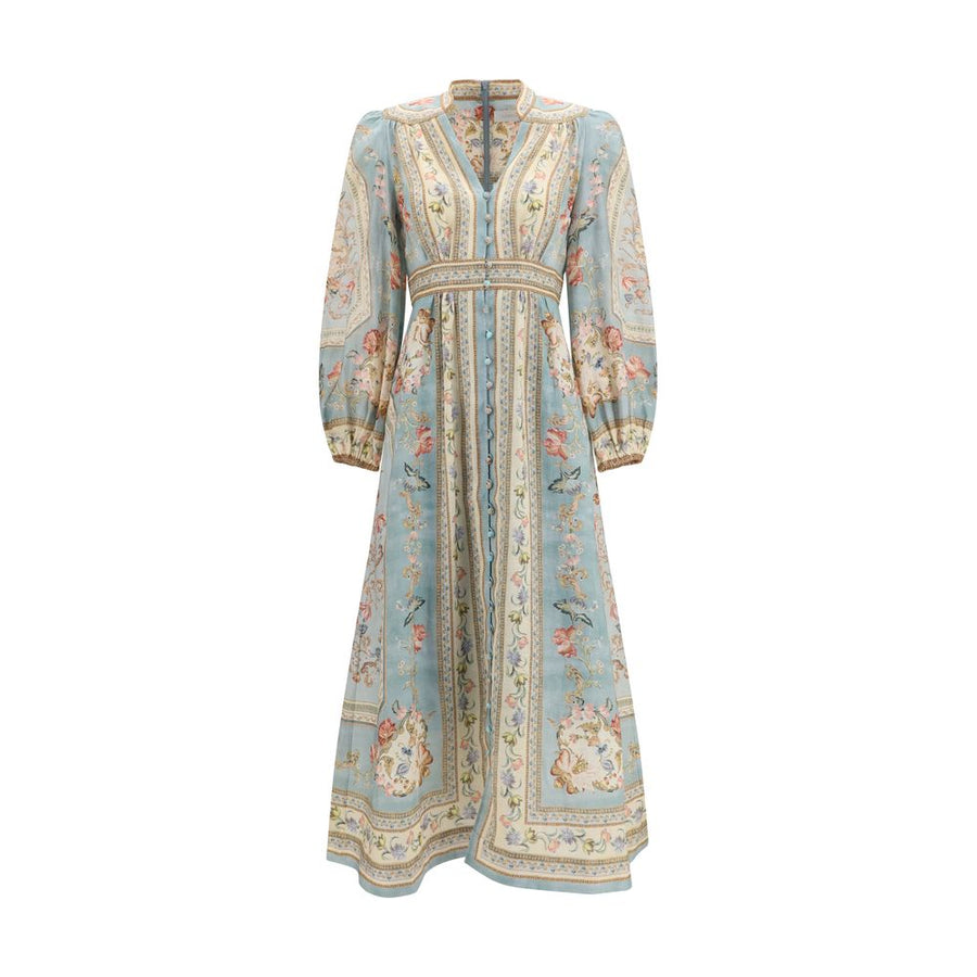 Zimmermann Multicolor Linen Casual Dress