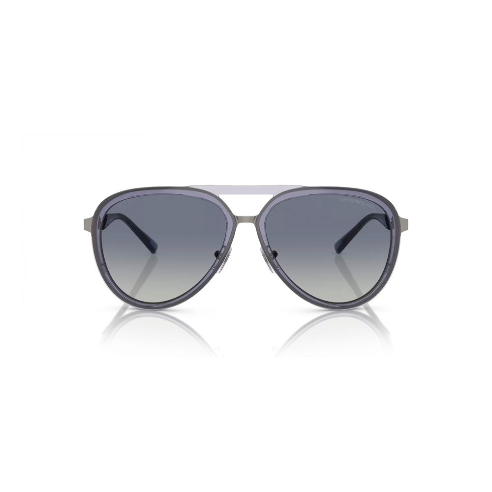 Emporio Armani Blue Metal Sunglasses