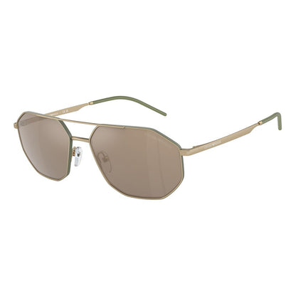 Emporio Armani Gold Metal Sunglasses