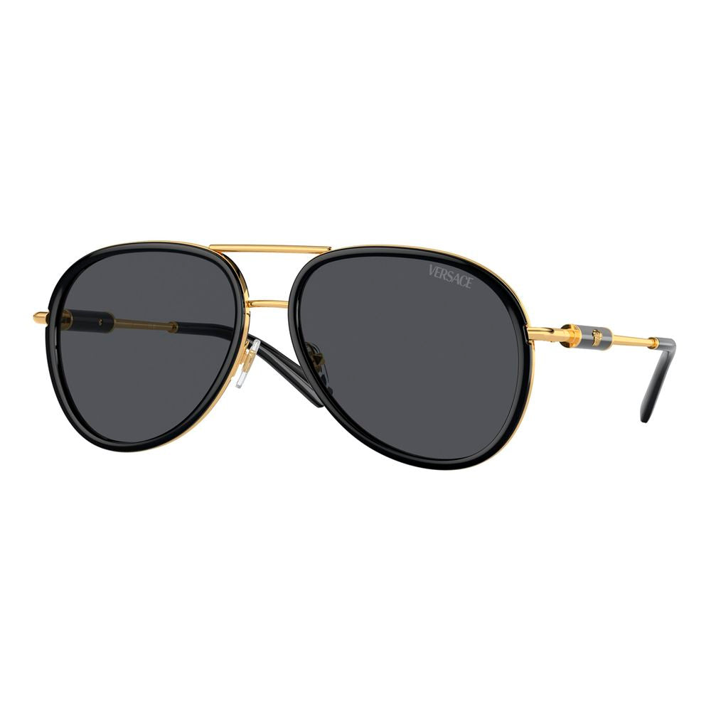 Versace Black Metal Sunglasses