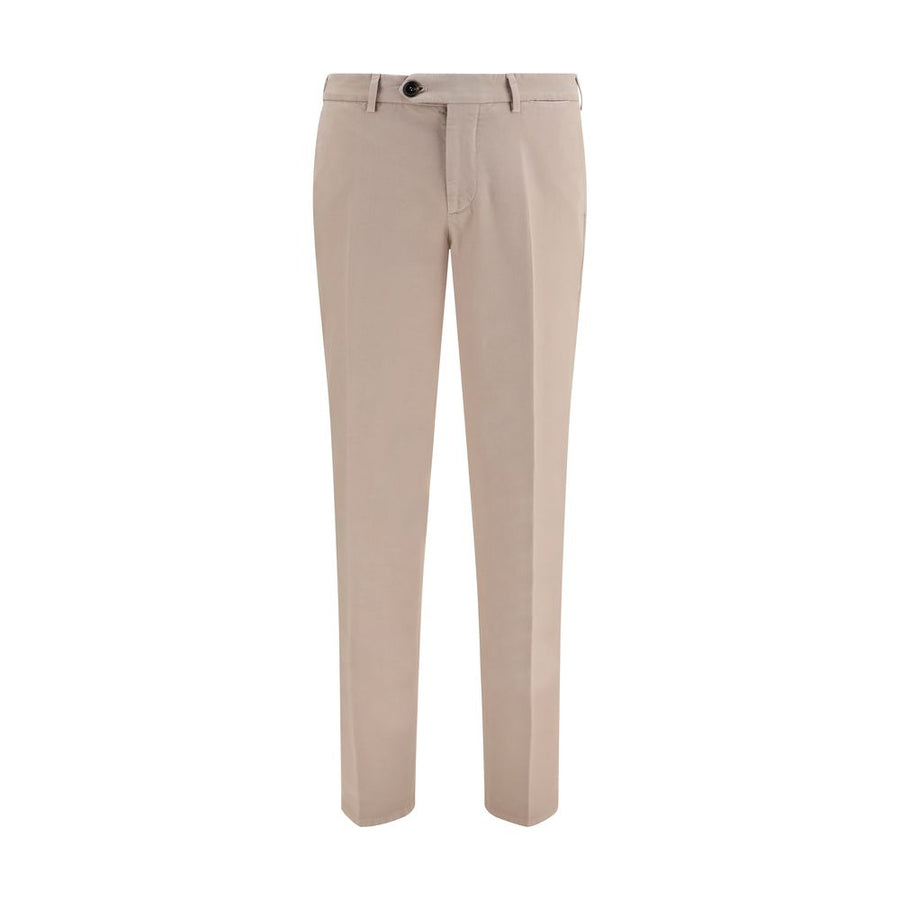 Brunello Cucinelli Beige Cotton Casual Pants