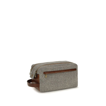 Brunello Cucinelli Gray Wool Oves Aries Other Accessories