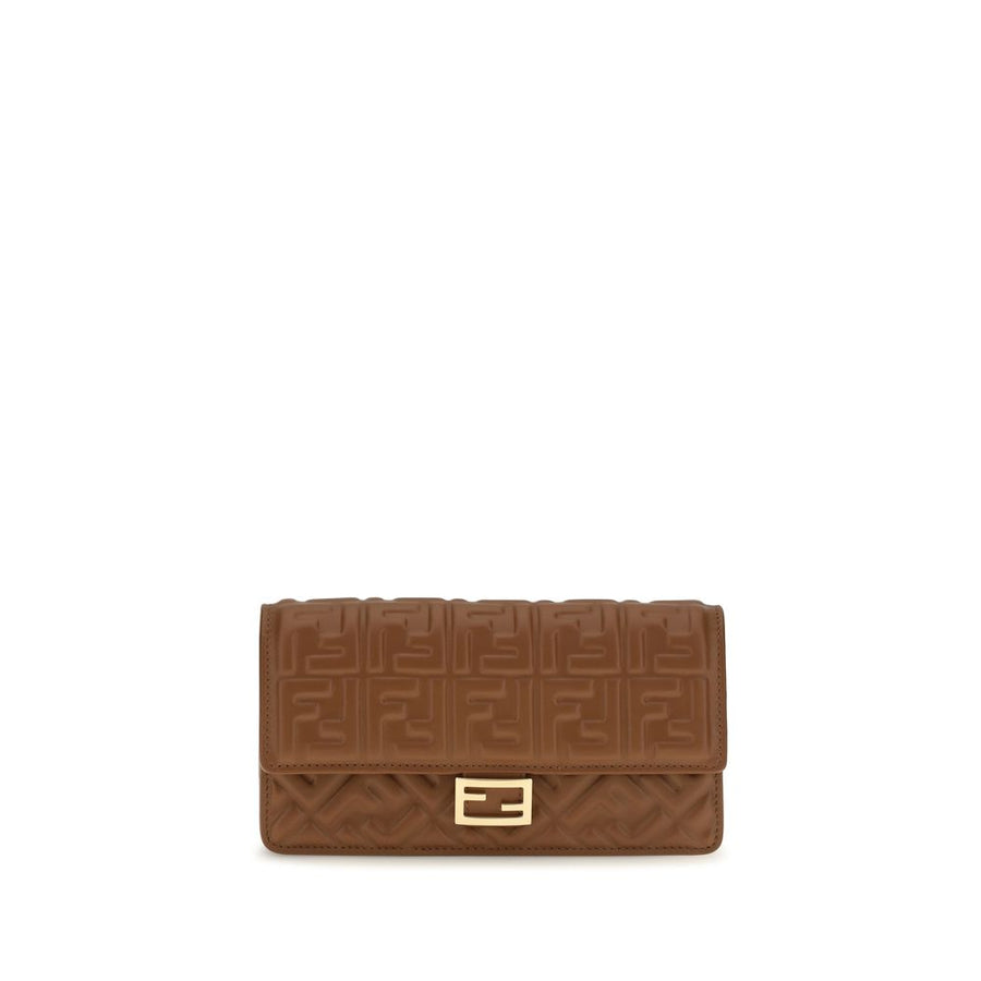 Fendi Brown Calf Leather Bos Taurus Wallet