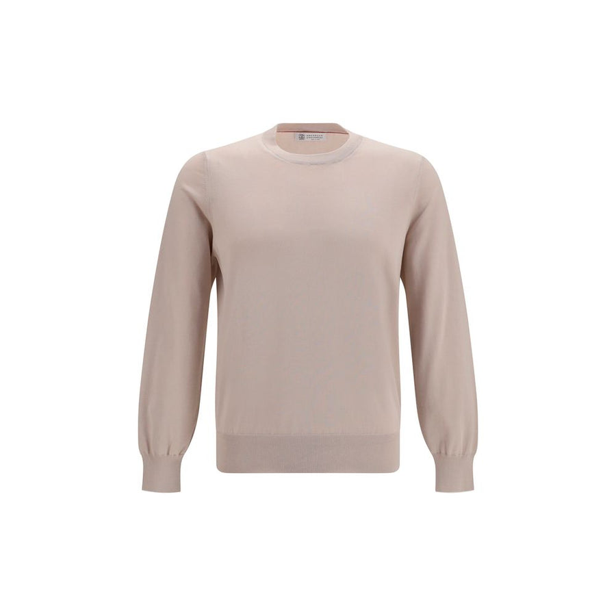 Brunello Cucinelli Beige Cotton Sweatshirt