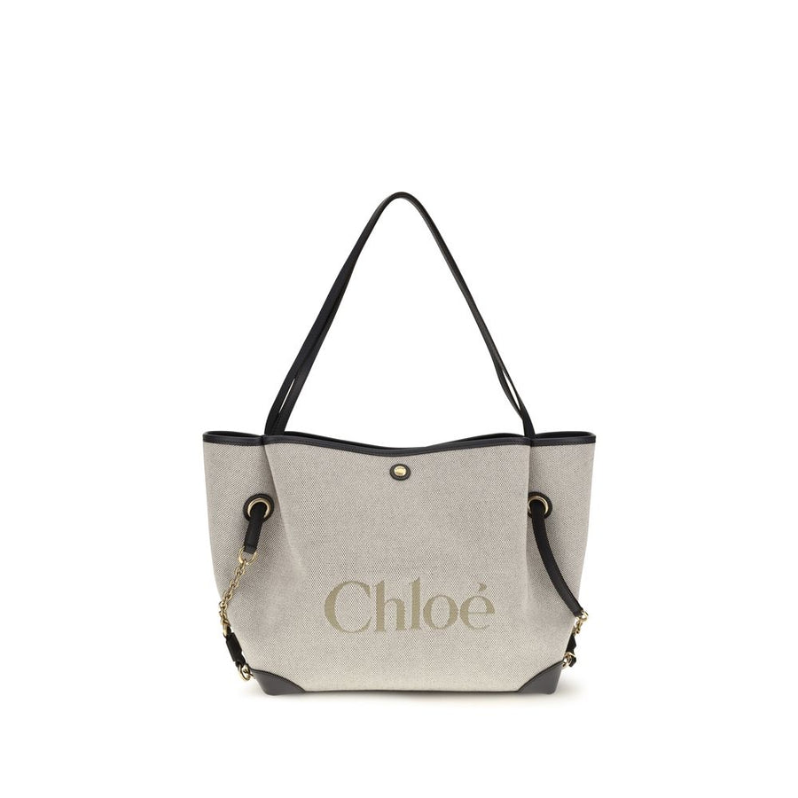 Chloé Gray Cotton Shoulder Bag