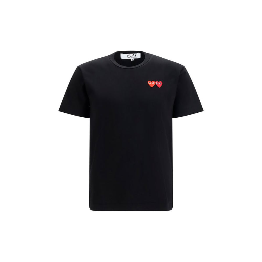 Comme Des Garçons Play Black Cotton T-Shirt