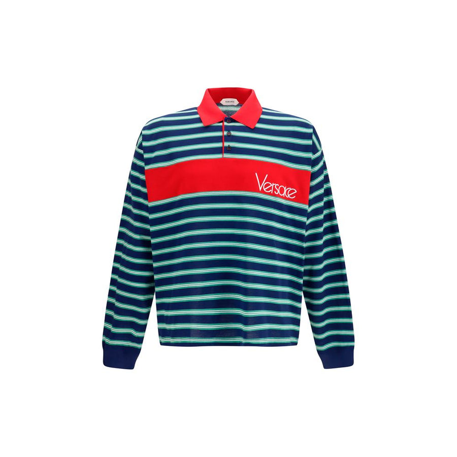Versace Multicolor Cotton Polo Shirt