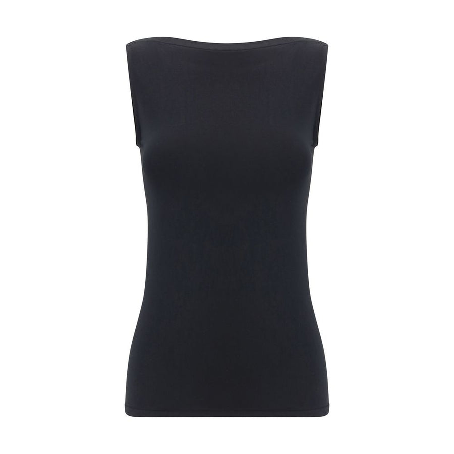 Wolford Black Modal Sleeveles T-Shirt