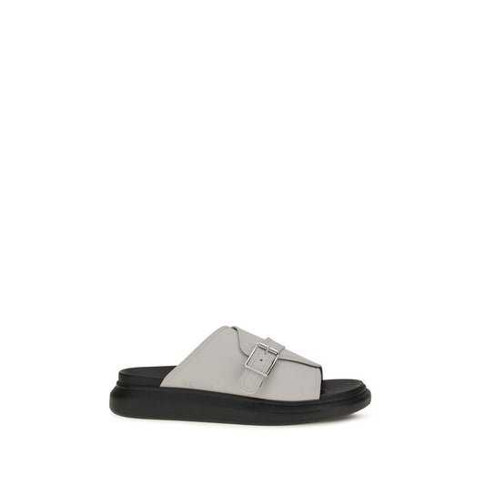 Alexander McQueen Gray Polyurethane Platform Sandals