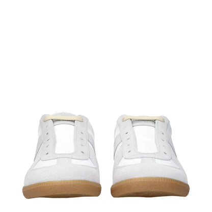 Maison Margiela White Leather Low Top Sneakers