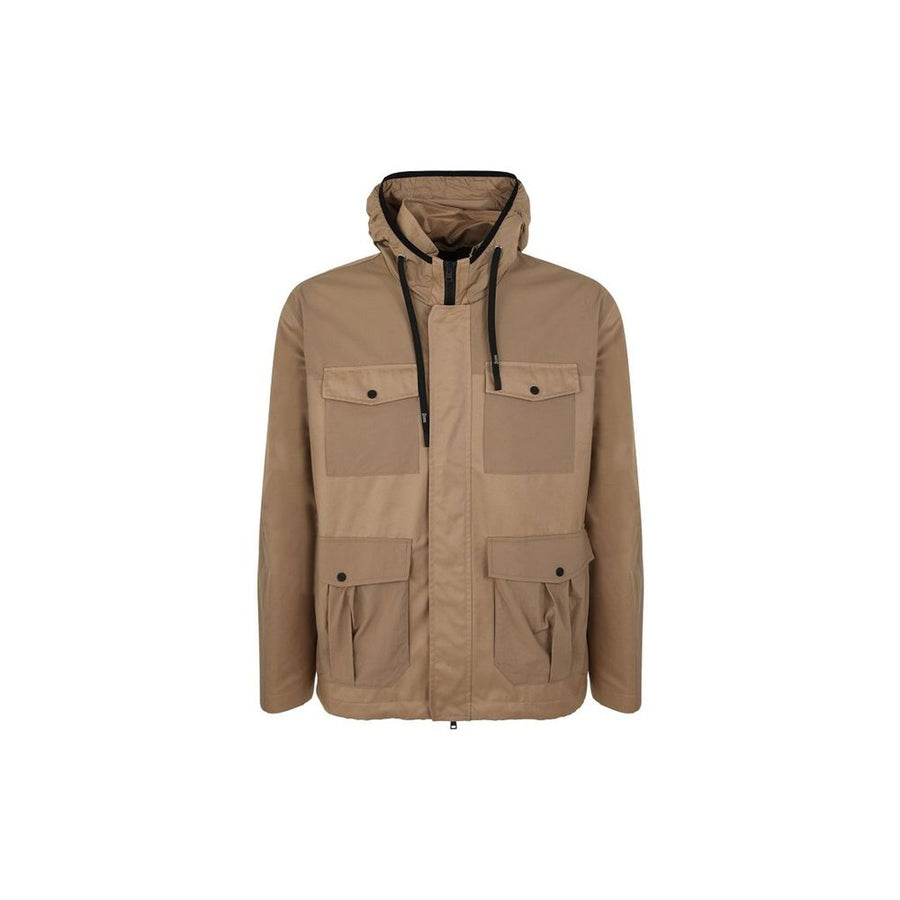 Herno Brown Cotton Shell Jacket