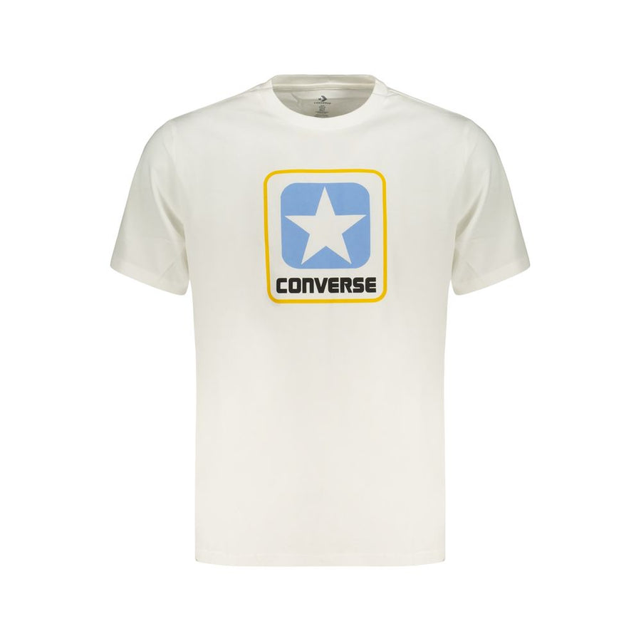 Converse White Cotton Men's T-Shirt