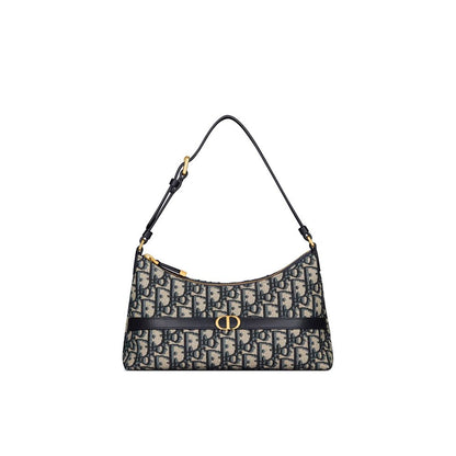 Dior Blue Cotton Shoulder Bag