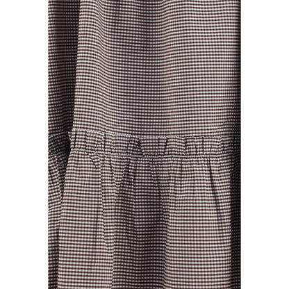 Ganni Brown Cotton Midi Skirt