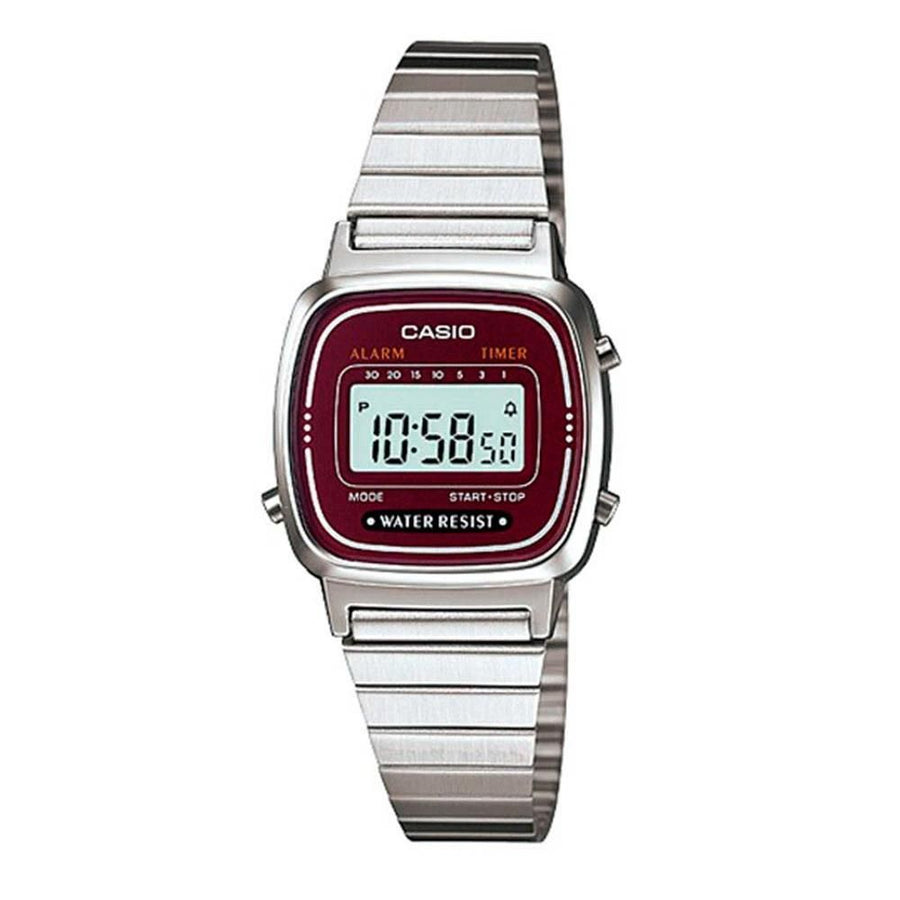 Casio Silver Stainless Steel Digital Watch
