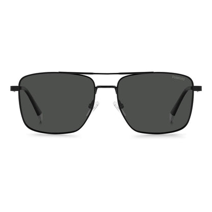Polaroid Black Metal Sunglasses