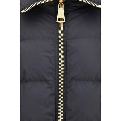 Balmain Black Viscose Full-Length Jacket