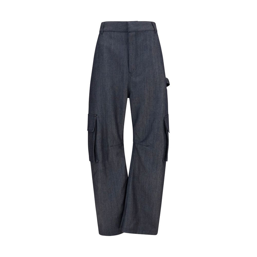 Balenciaga Blue Wool Oves Aries Cargo Pants