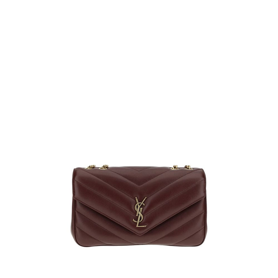 Saint Laurent Bordeaux Lamb Ovis Aries Aries Shoulder Bag