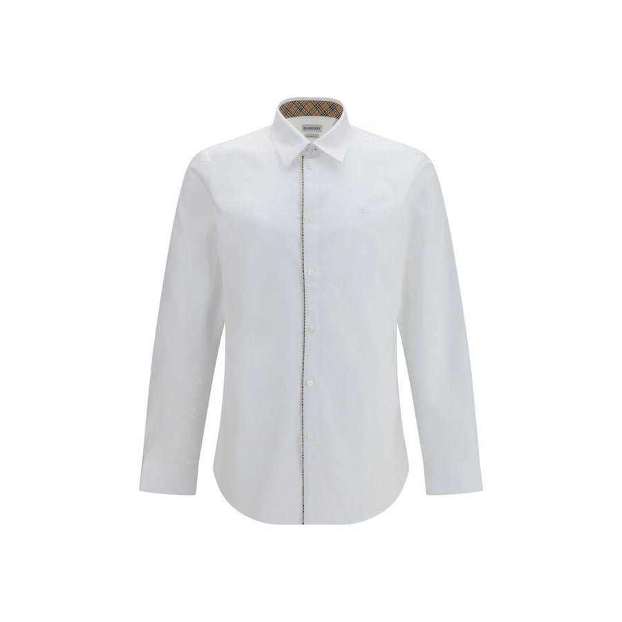 Burberry White Cotton Dress Shirt