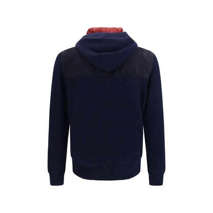 Brunello Cucinelli Blue Wool Oves Aries Full-Length Jacket