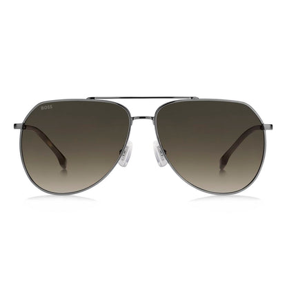 Hugo Boss Gray Metal Sunglasses