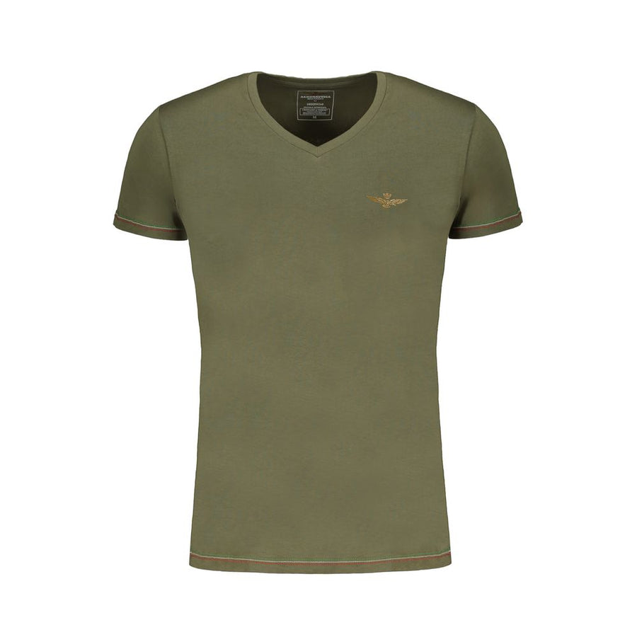 Aeronautica Militare Verde Cotton Men's T-Shirt