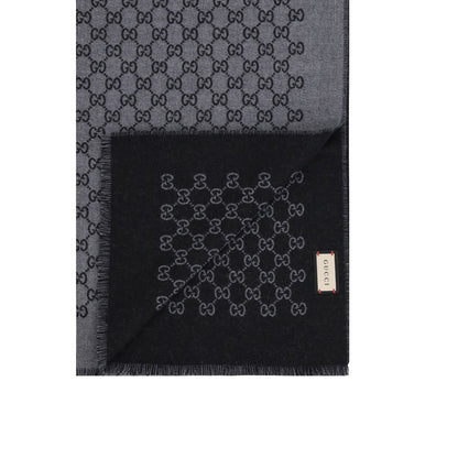 Gucci Gray Wool Oves Aries Scarf