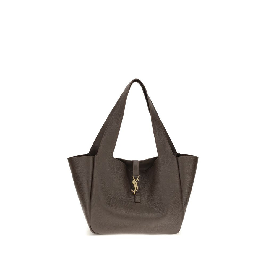 Saint Laurent Brown Calf Leather Bos Taurus Shoulder Bag