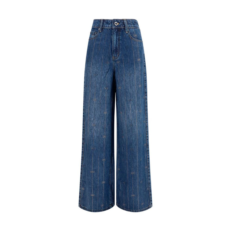 Self-Portrait Blue Lyocell Jeans Denim