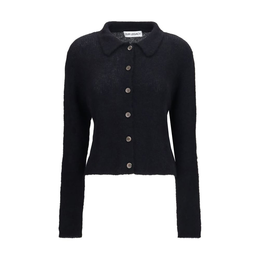 Our Legacy Black Alpaca Vicugna Pacos Polo Shirt