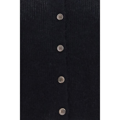 Our Legacy Black Alpaca Vicugna Pacos Polo Shirt