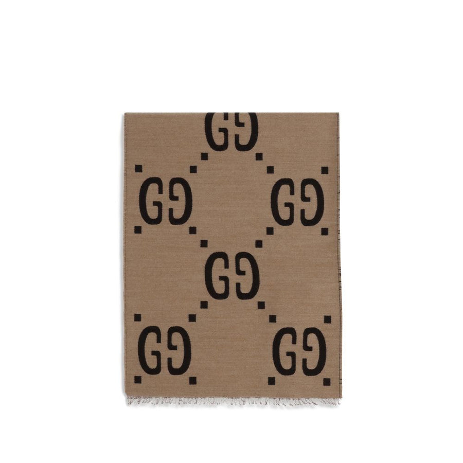 Gucci Brown Silk Scarf
