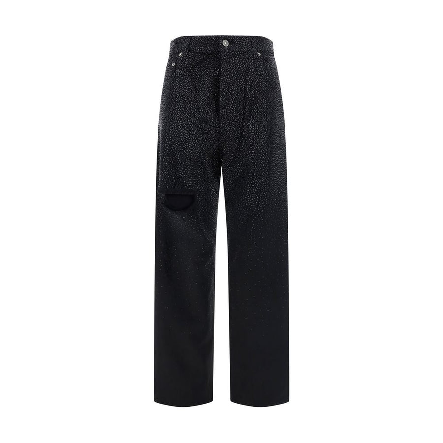 Golden Goose Black Cotton Casual Pants