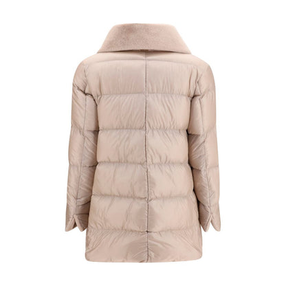 Herno Beige Goose Down Full-Length Jacket