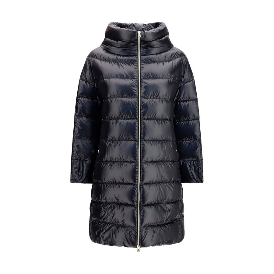 Herno Black Polyester Coat