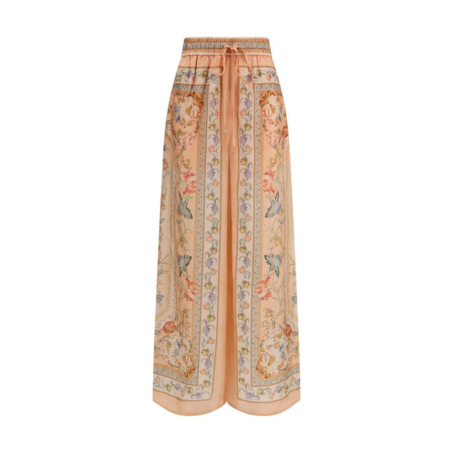 Zimmermann Multicolor Silk Casual Pants